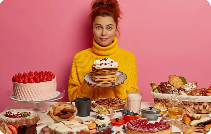 Grande consommation alimentaire gâteau cessé grossir
