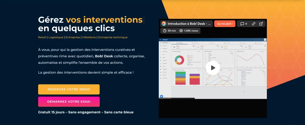bobdesk application gestion intervention