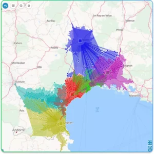 Nomadia territory manager logiciel zone de chalandise 2025