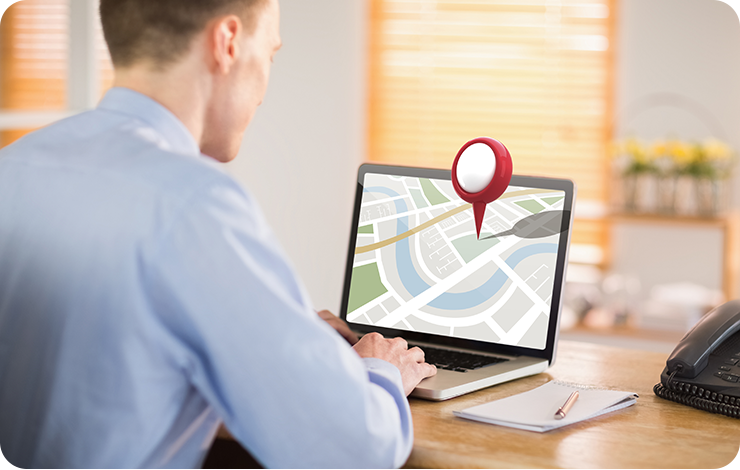 Géolocalisation précise et suivi d'itinéraire