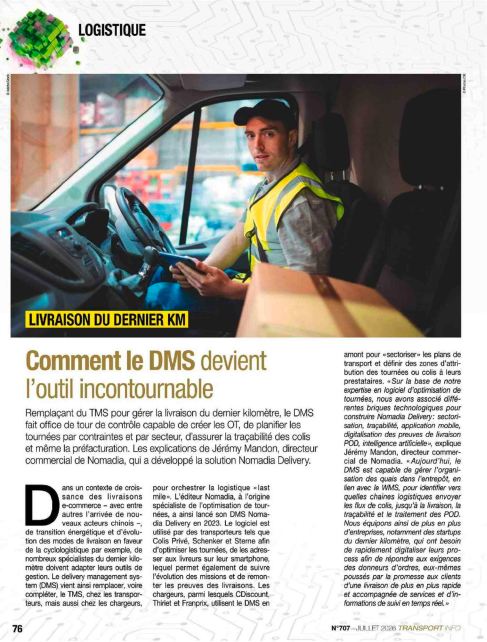 Article d presse - DMS