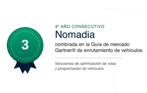 Nomadia aparece mencionada por tercer año consecutivo en la «Gartner® Market Guide for Vehicle Routing and Scheduling»