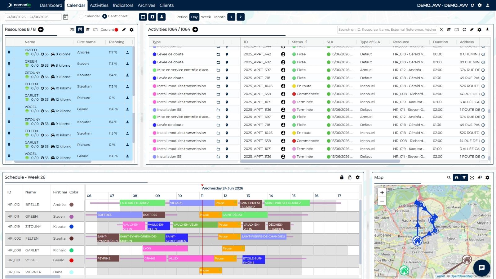 Optimisation des plannings et tournées