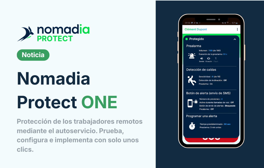 Nomadia lanza Nomadia Protect ONE, una nueva oferta de autoservicio diseñada para ampliar el acceso a la protección de los trabajadores que realizan tareas en solitario.