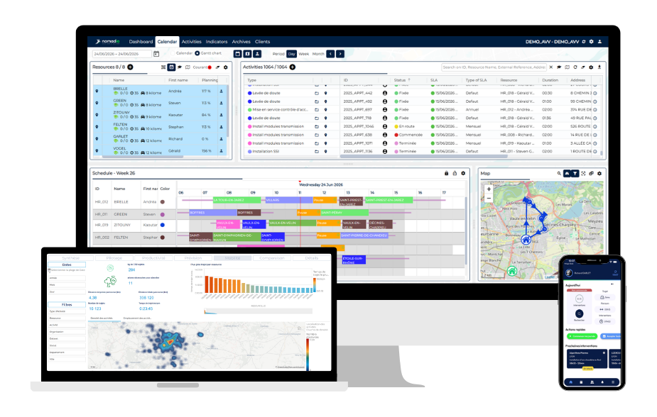 Visuel Field Service Management
